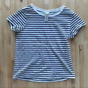 H&M - 2 shirts - lavender and striped